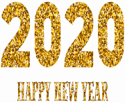 2020 Happy New Year Transparent PNG Image