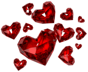 Diamond Hearts Png Clipart