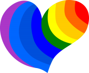 rainbow heart png