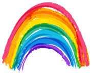 watercolor painting art rainbow png