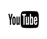 black and white youtube logo png