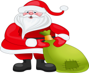 father christmas with a bag of gifts