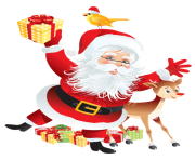 santa claus gifts reindeer happy time