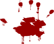 hand blood png image 3