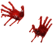 hand blood png image 4