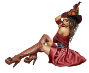 sexy witch halloween png 8